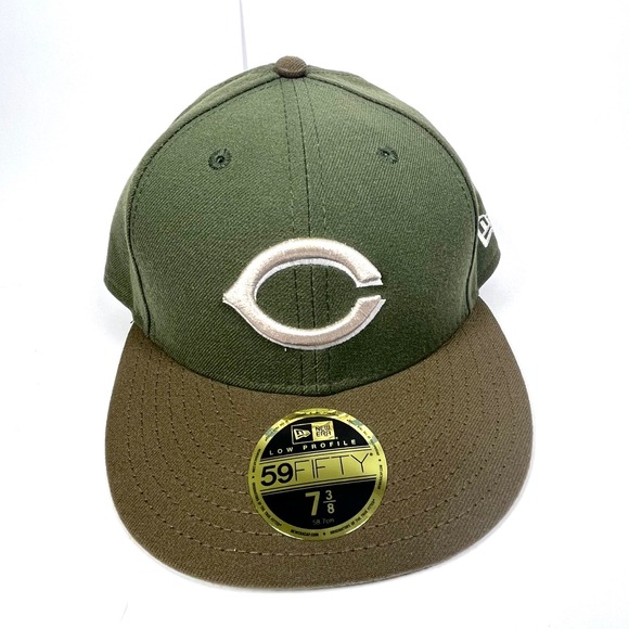 New Era Other - New Era Cincinnati Reds Alter 2 Low Profile 59FIFTY Fitted Hat Olive Brown 7 3/8